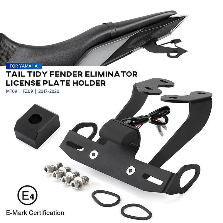 Suporte de Matrícula Curto Yamaha MT-09 2017-2020 1