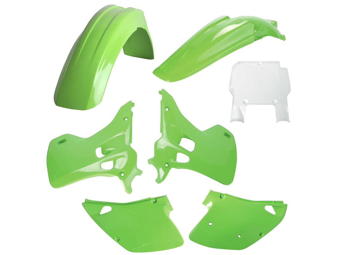 Kit Plásticos Kawasaki KX125/KX250 1993 (Cor OEM) 91338 1