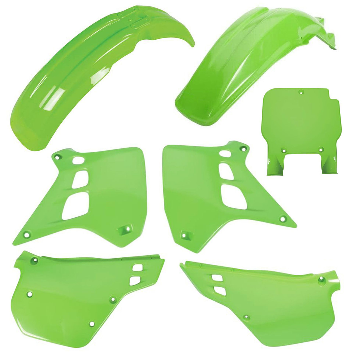 Kit Plásticos Kawasaki KX250 1990-1991 (Cor OEM)  1