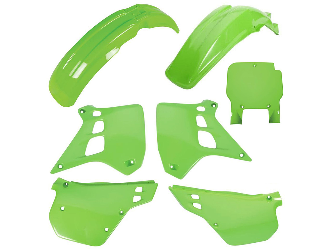 Kit Plásticos Kawasaki KX250 1990-1991 (Cor OEM)  1