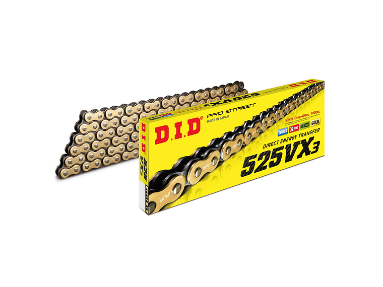Corrente D.I.D 525 VX3 (Dourada) 1
