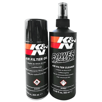 Kit Limpeza e Lubrificação Filtro Ar K&N