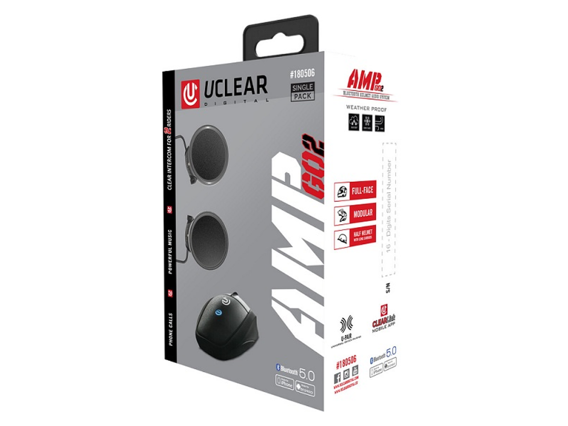 Intercomunicador AMP GO2 S - U-Clear 4