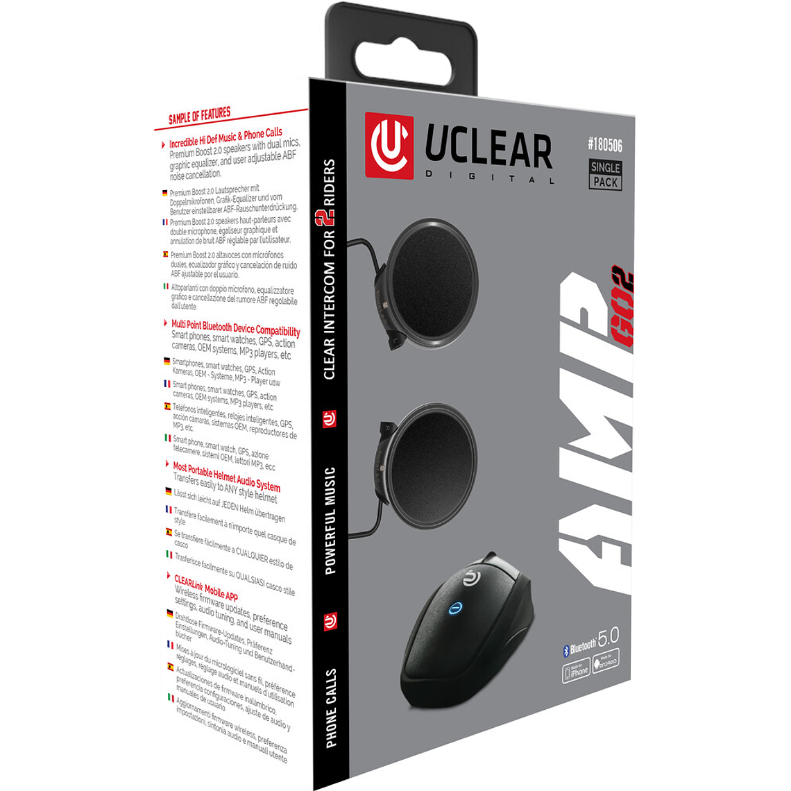 Intercomunicador AMP GO2 S - U-Clear 5