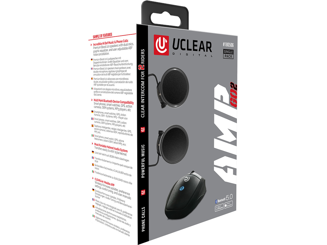 Intercomunicador AMP GO2 S - U-Clear 5