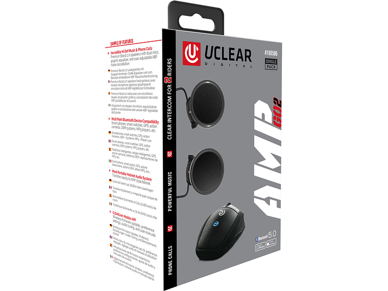 Intercomunicador AMP GO2 S - U-Clear 5