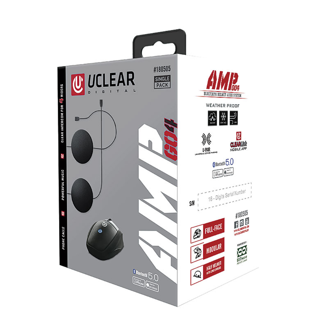 Intercomunicador AMP GO4 S - U-Clear 3