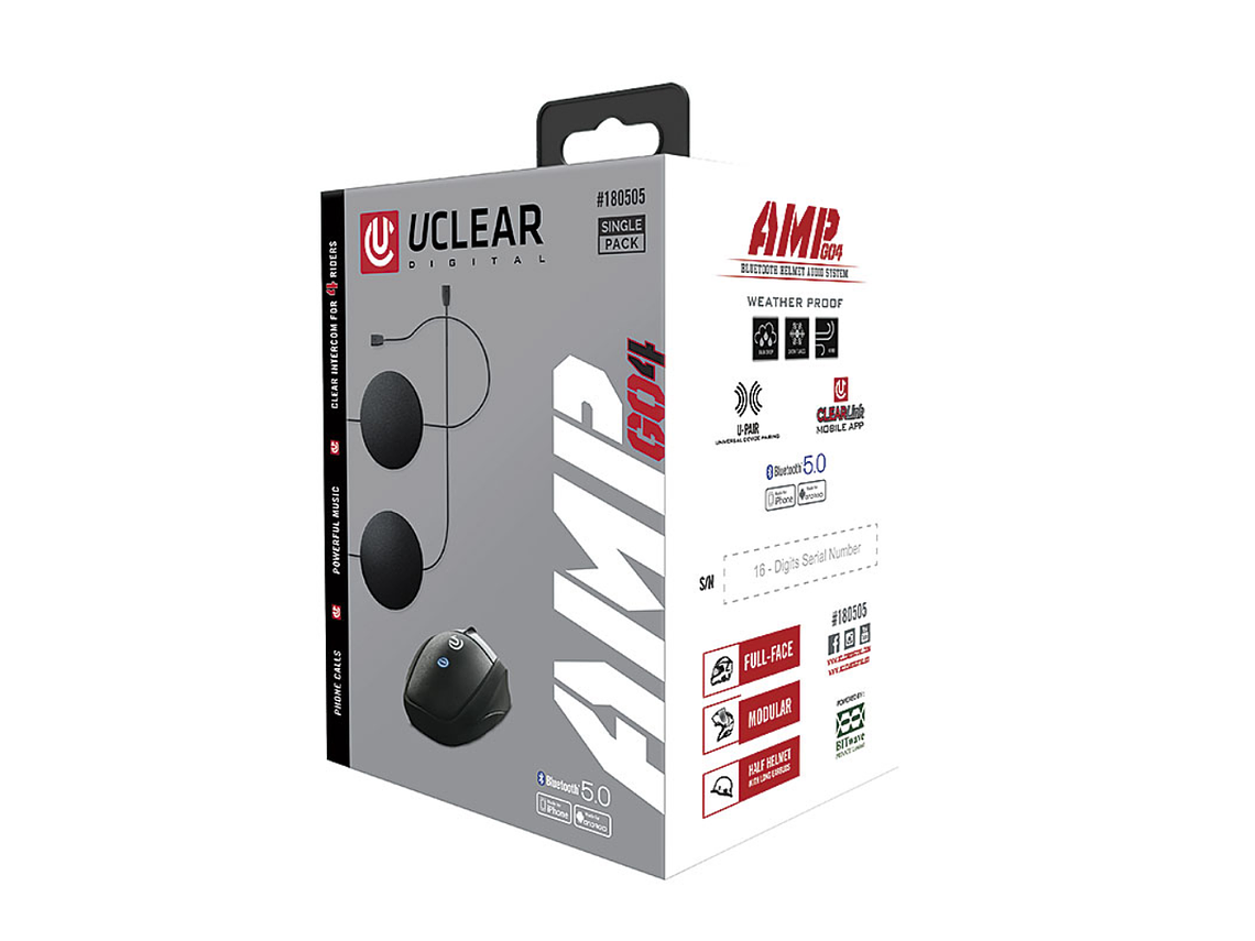 Intercomunicador AMP GO4 S - U-Clear 3