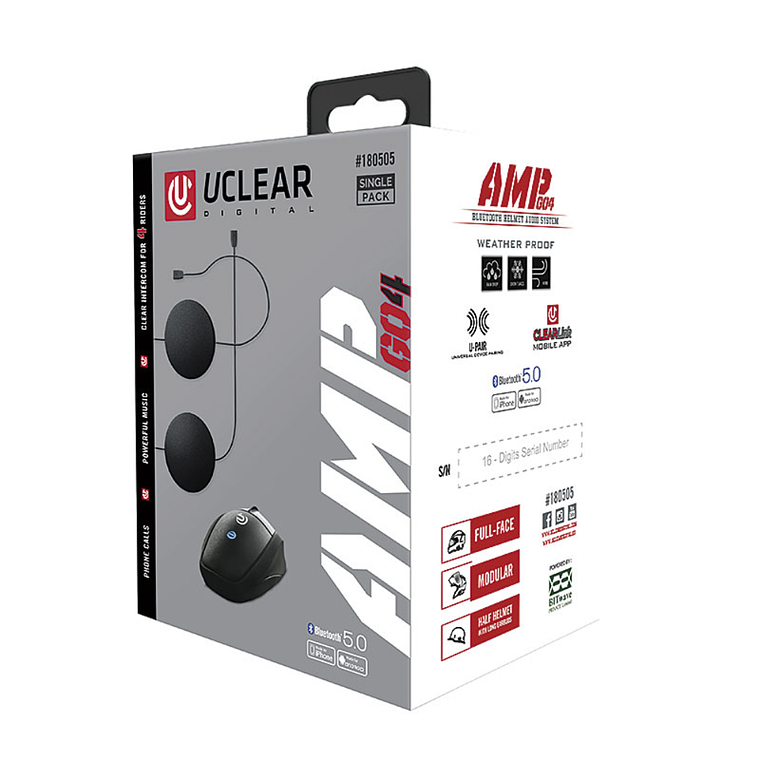 Intercomunicador AMP GO4 S - U-Clear 3