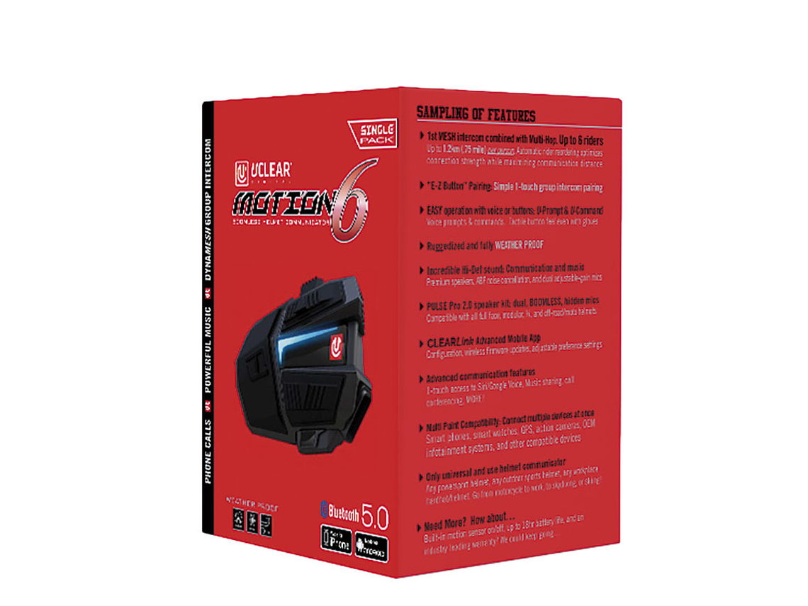 Intercomunicador Motion 6 S - U-Clear 3