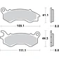 Pastilhas de Travão Honda PCX 125 205HF - SBS - vignette 2