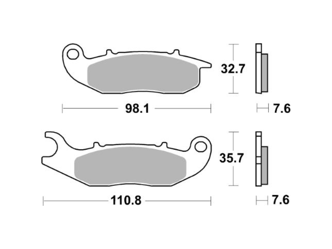 Pastilhas de Travão 228CT - SBS 2