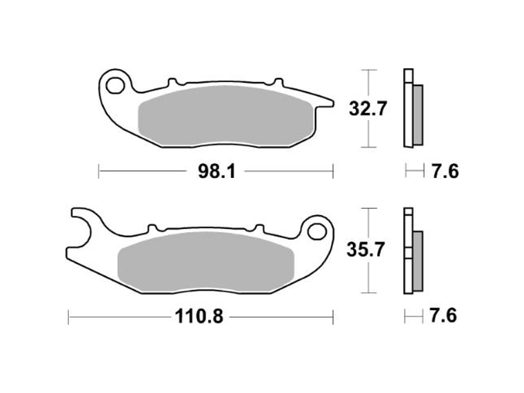 Pastilhas de Travão 228CT - SBS 2