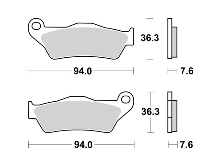Pastilhas de Travão 671SI - SBS 2