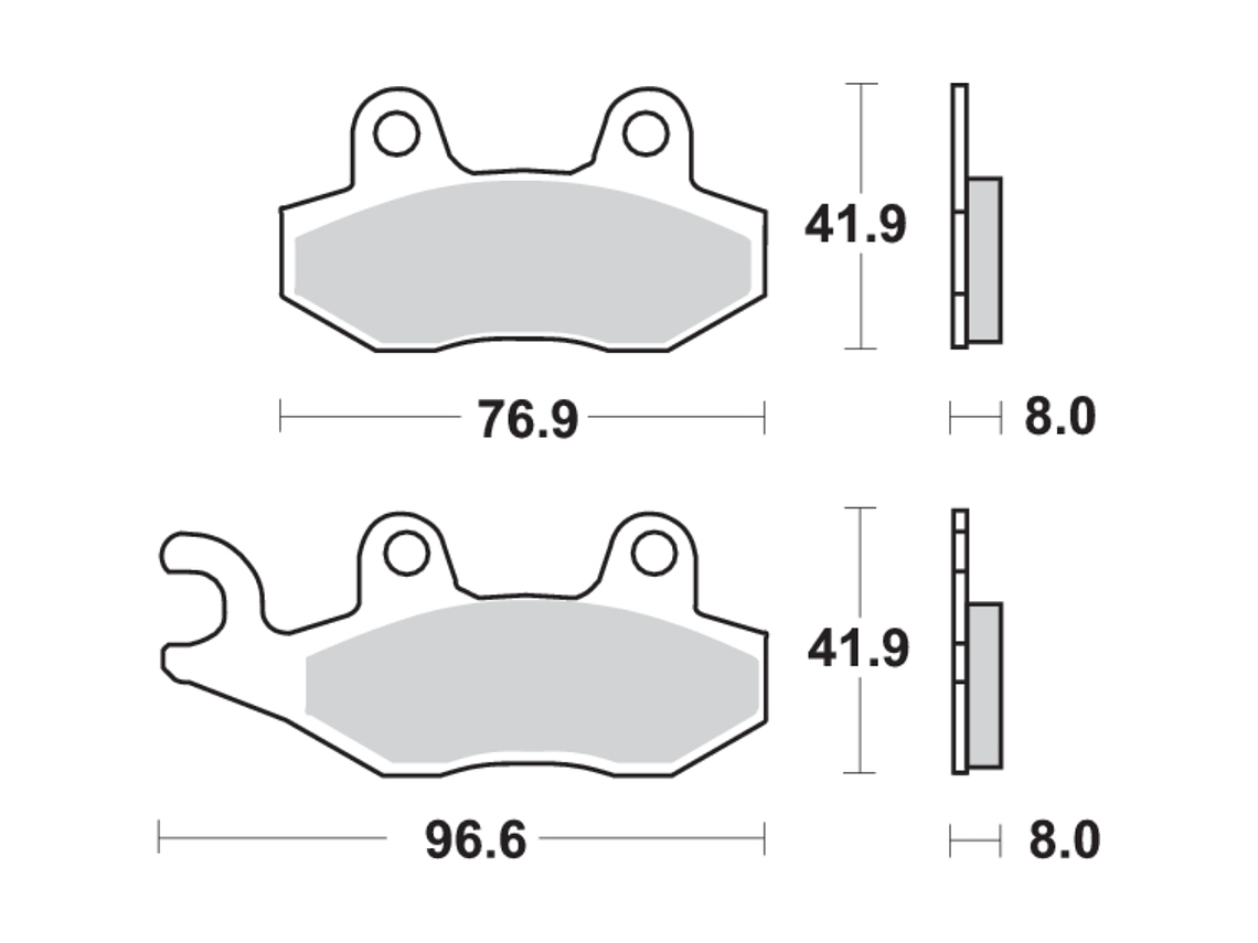 Pastilhas de Travão 611SI - SBS 2