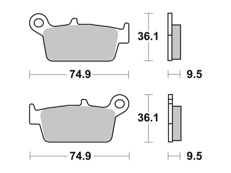Pastilhas de Travão 604SI - SBS 2