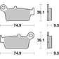 Pastilhas de Travão 604SI - SBS - vignette 2