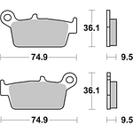 Pastilhas de Travão 604SI - SBS