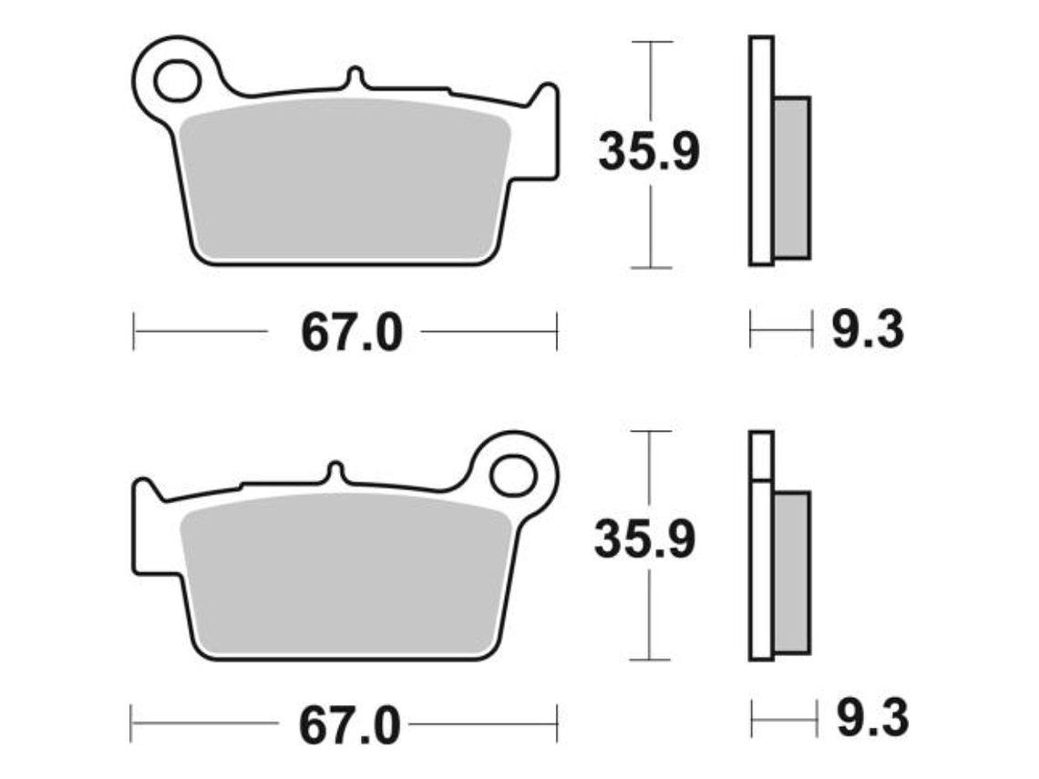 Pastilhas de Travão 790SI - SBS 2