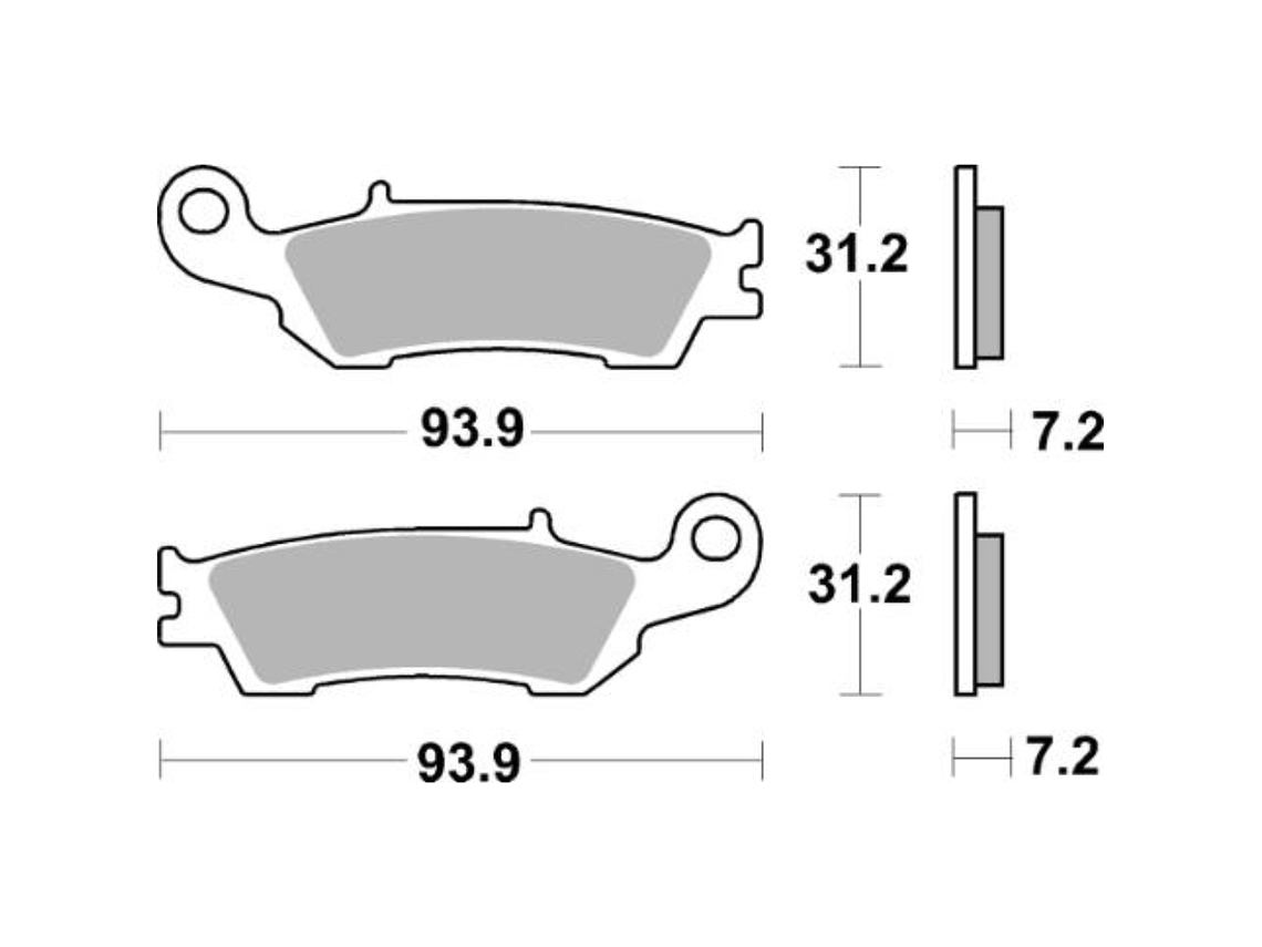 Pastilhas de Travão 840SI - SBS 2