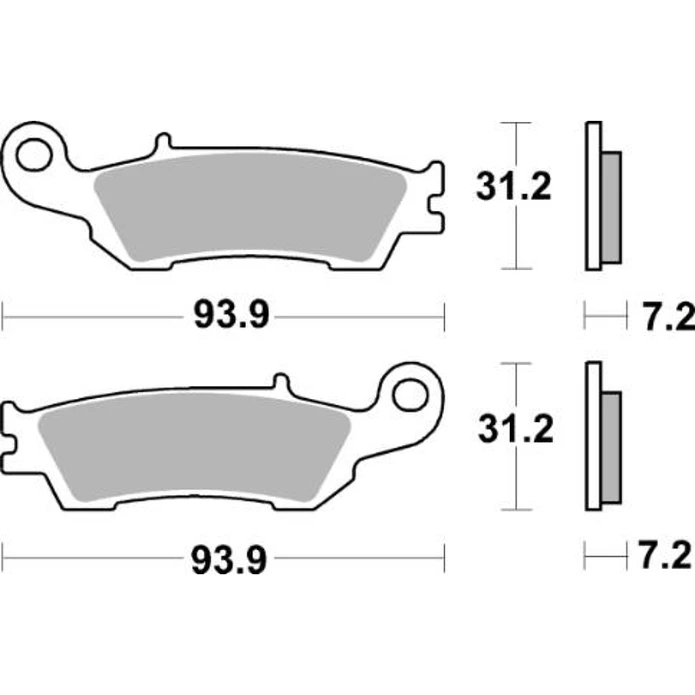 Pastilhas de Travão 840SI - SBS 2
