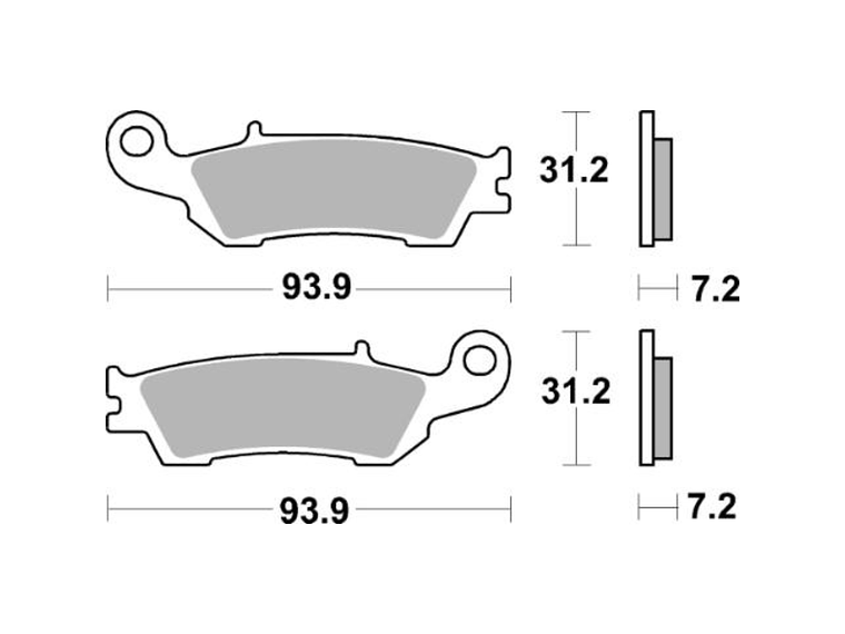 Pastilhas de Travão 840SI - SBS 2