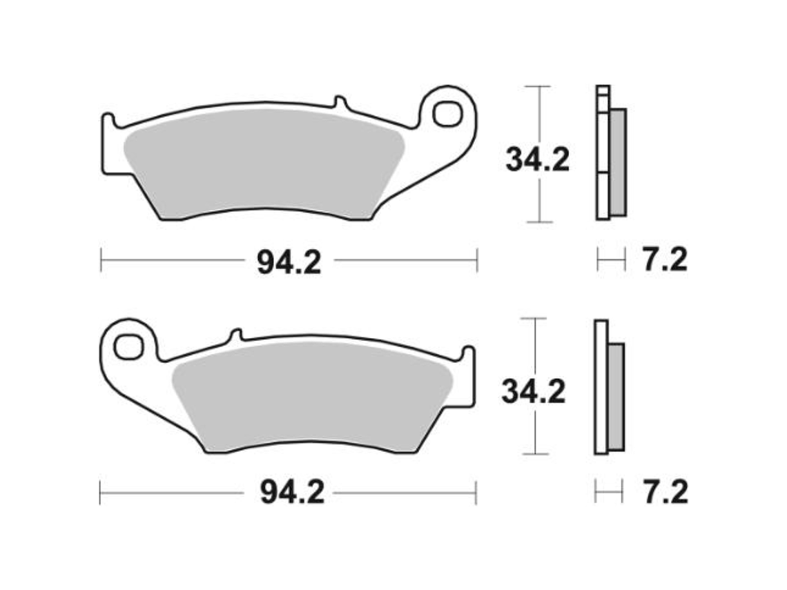 Pastilhas de Travão 694SI - SBS 2