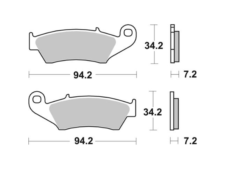 Pastilhas de Travão 694SI - SBS 2