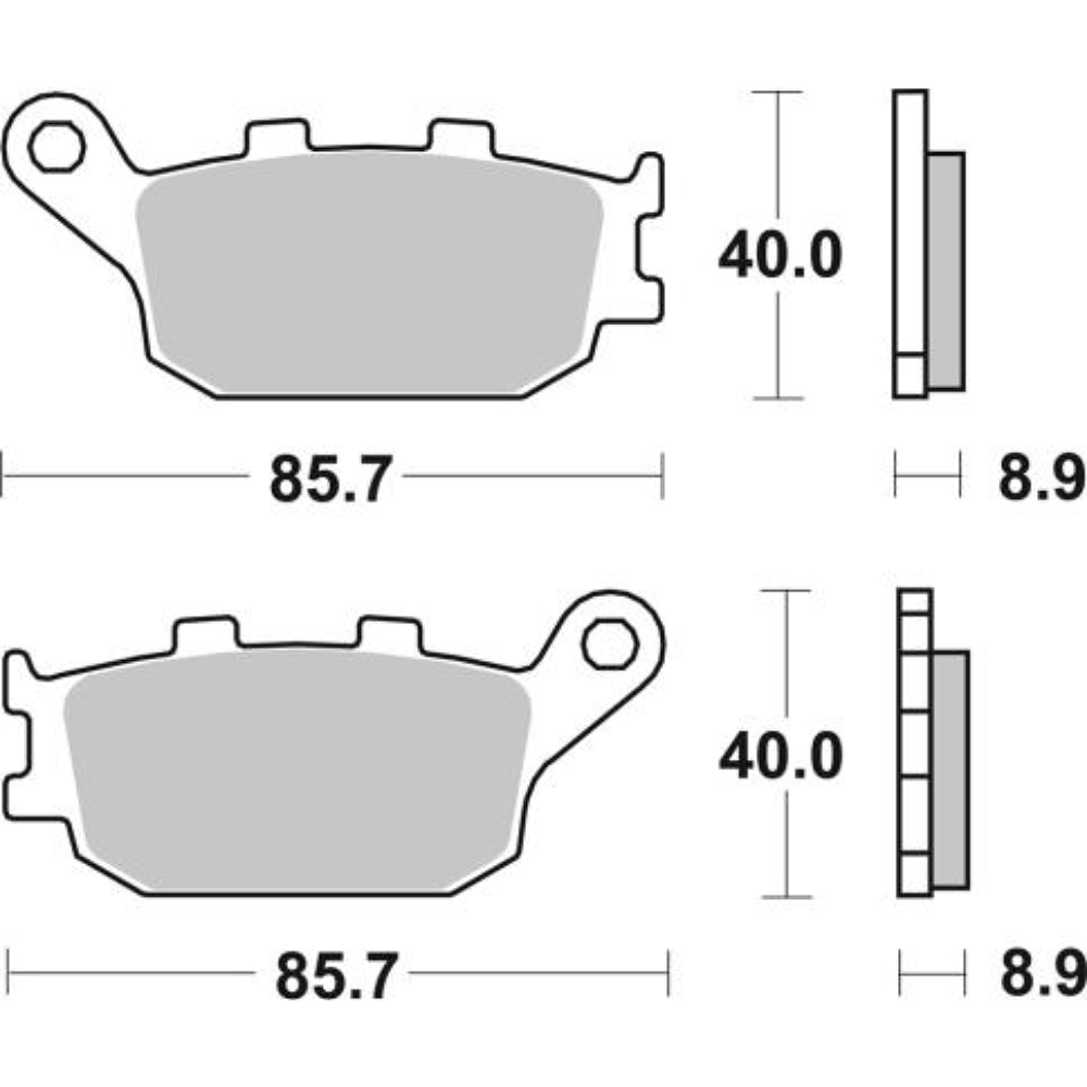 Pastilhas de Travão 657LS - SBS