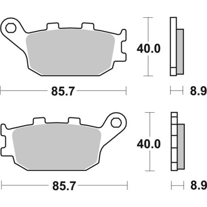 Pastilhas de Travão Honda / Kawasaki / Suzuki / Yamaha 657LS - SBS 2