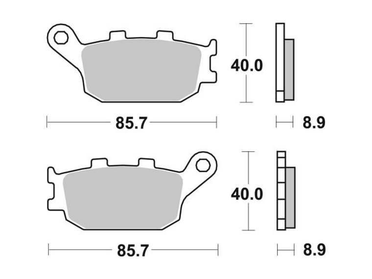 Pastilhas de Travão 657LS - SBS 2