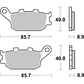 Pastilhas de Travão Honda / Kawasaki / Suzuki / Yamaha 657LS - SBS - vignette 2