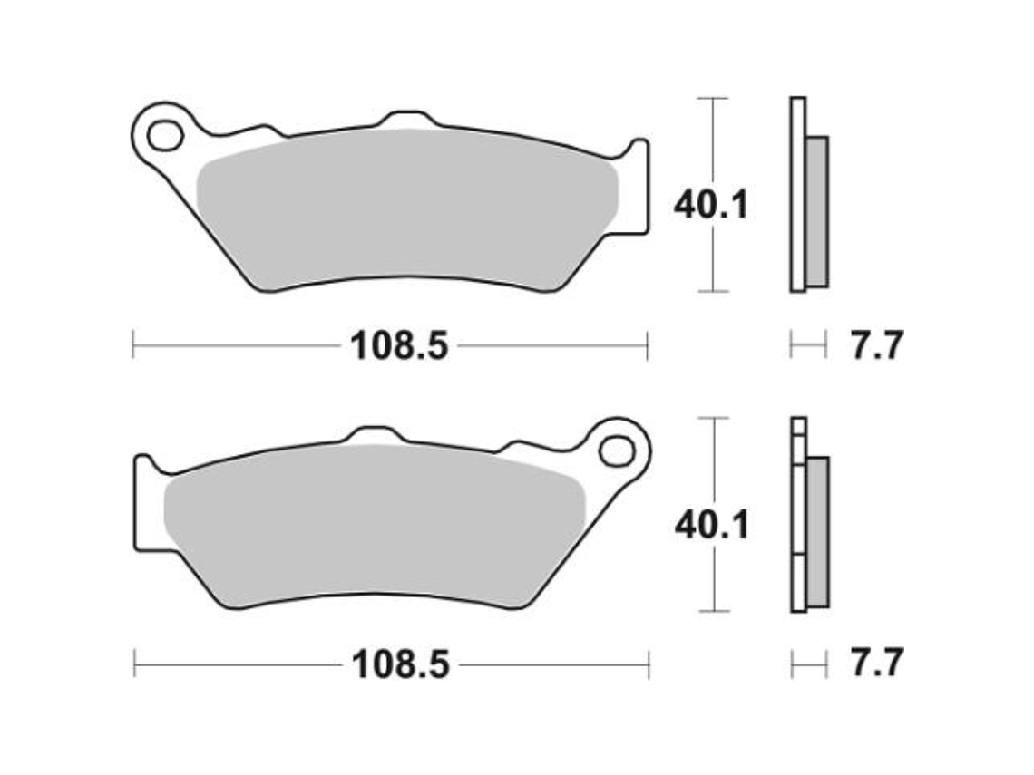 Pastilhas de Travão 674LS - SBS 2