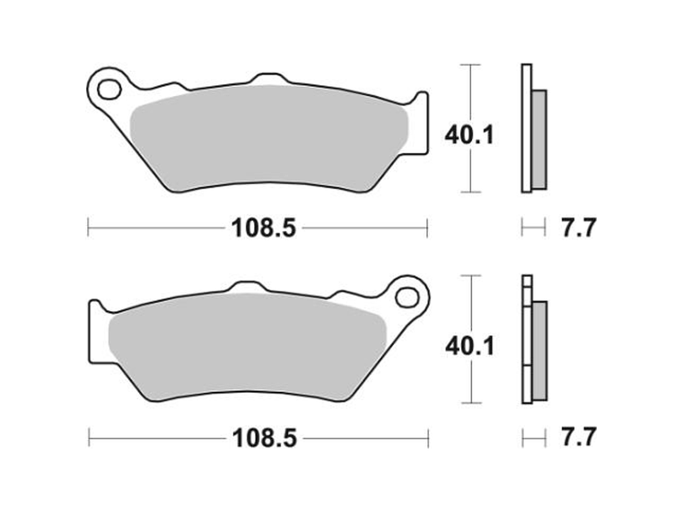 Pastilhas de Travão 674LS - SBS 2