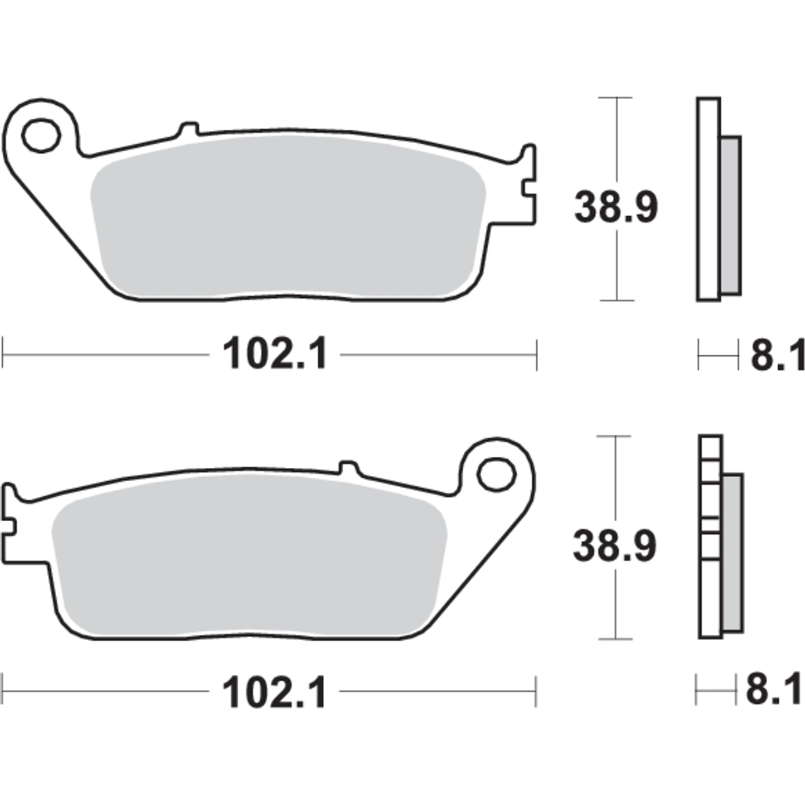 Pastilhas de Travão 627HS - SBS 2