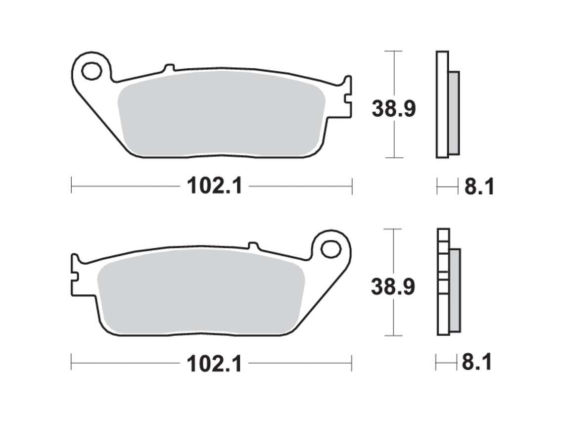 Pastilhas de Travão 627HS - SBS 2