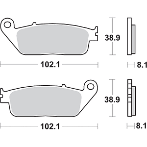 Pastilhas de Travão 627HS - SBS