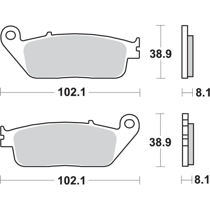 Pastilhas de Travão Frente Honda Hornet 600 (1998-2016) 627HS - SBS 2