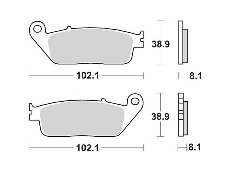 Pastilhas de Travão 627HS - SBS 2
