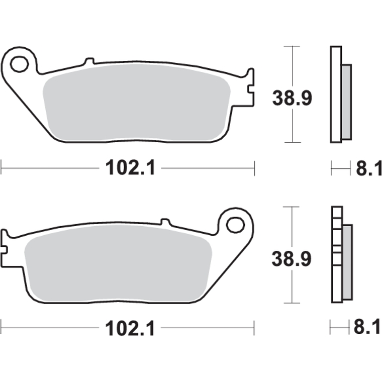 Pastilhas de Travão 627HS - SBS 2