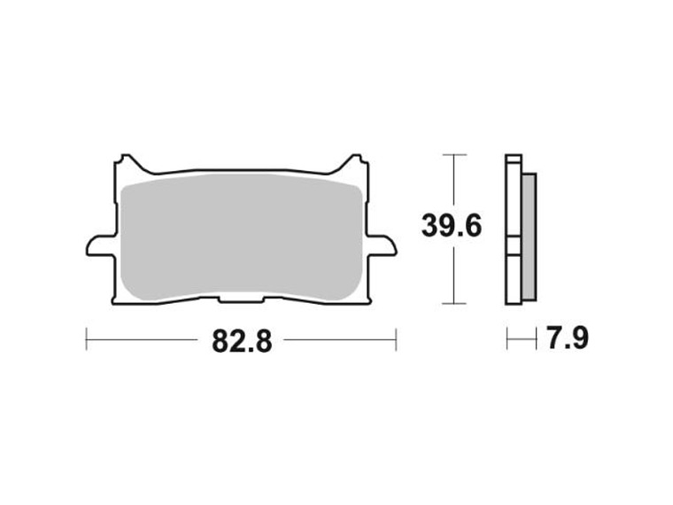 Pastilhas de Travão 940HS - SBS 2