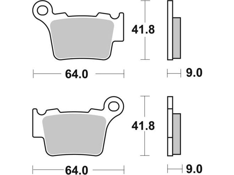 Pastilhas de Travão 791SI - SBS 2