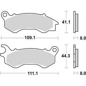 Pastilhas de Travão 205MS - SBS