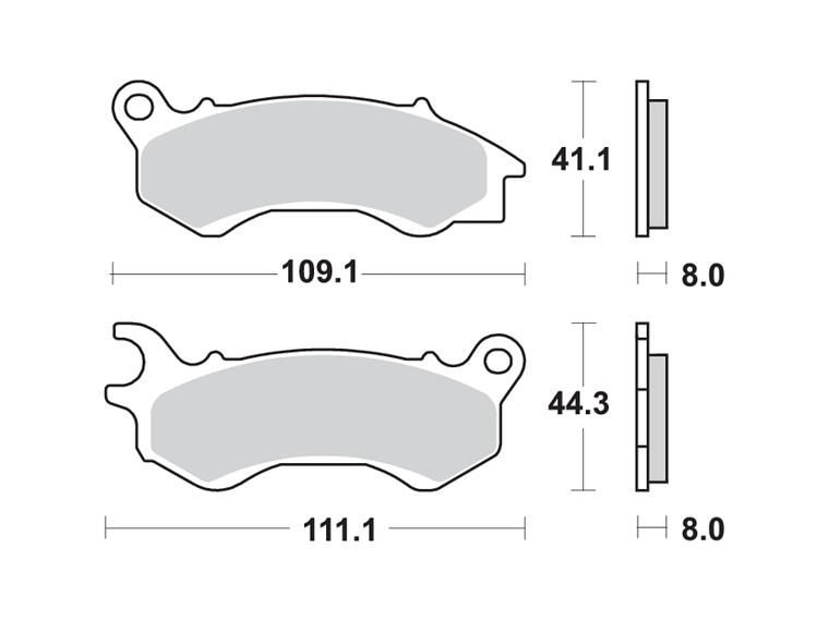 Pastilhas de Travão 205MS - SBS 2