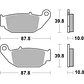 Pastilhas de Travão Honda CB R 125 915HF - SBS - thumbnail 2
