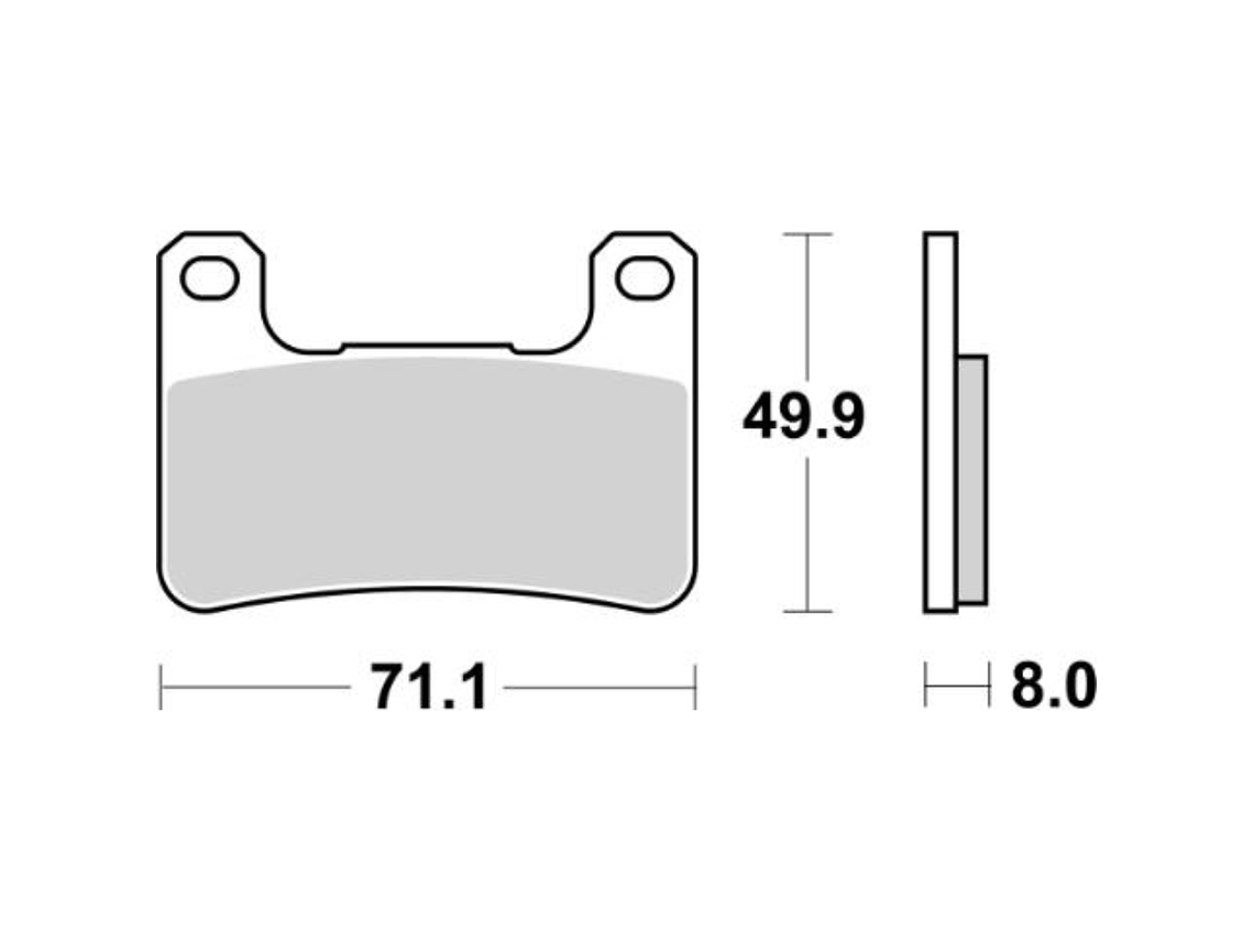 Pastilhas de Travão 806HS - SBS 2