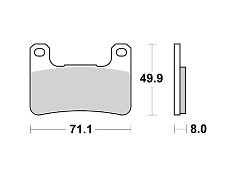 Pastilhas de Travão 806HS - SBS 2
