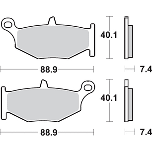 Pastilhas de Travão 833LS - SBS