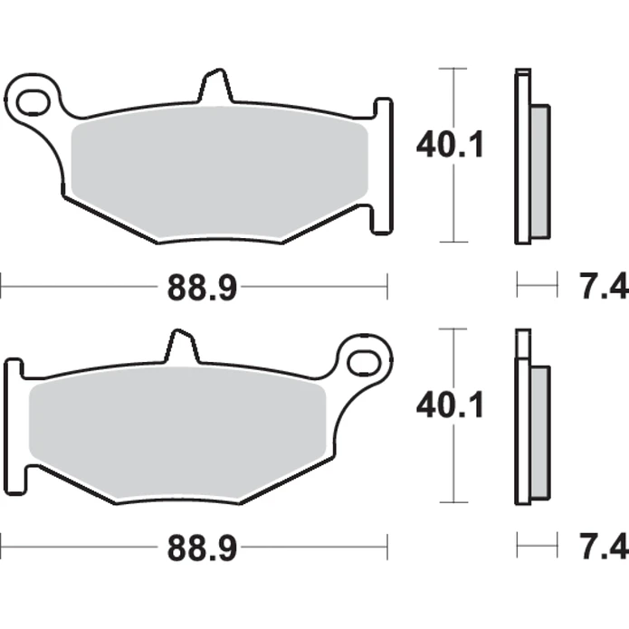 Pastilhas de Travão 833LS - SBS 2