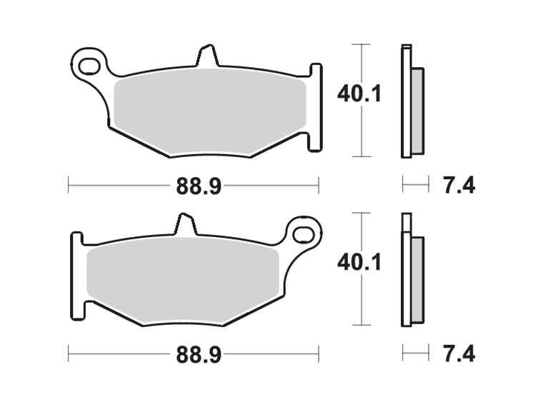 Pastilhas de Travão 833LS - SBS 2